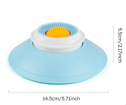 Slow Feeder Dog Bowls for Liquid Treat, 【Enrichment Ball-Roll】 Bone Broth Dog Lick Bowl, 3/4 Cup Yogurt Pup Lick Toy